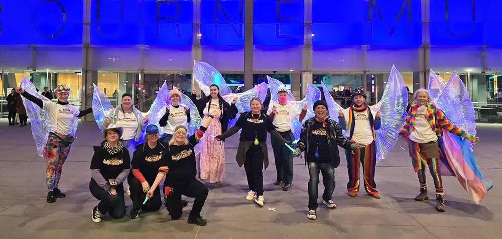 Rainbow Community Angels at the Minus18 Queer Formal 2026 at Melbourne Museum